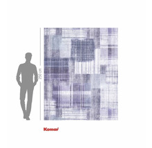 Fotobehang met geometrisch patroon en maatindicatie.