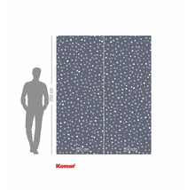 Komar fotobehang met stippenpatroon en afmetingen 250 x 300 cm