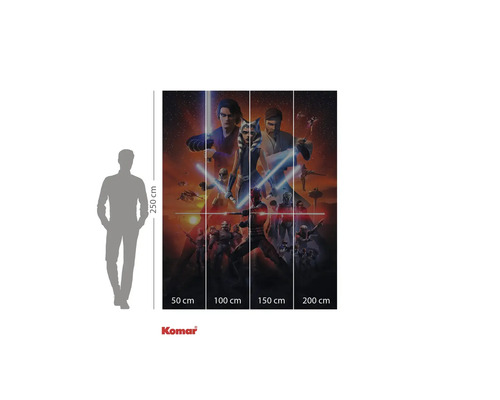 Star Wars fotobehang met Star Wars The Clone Wars ontwerp