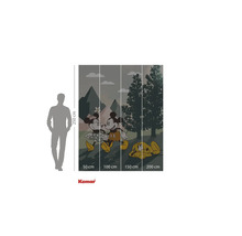 Komar Mickey Mouse en Pluto fotobehang met afmetingen van 250 bij 200 centimeter