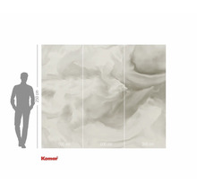 Komar fotobehang met wolkenpatroon, 300 cm breed en 250 cm hoog