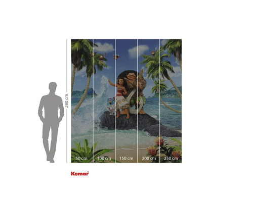 Komar fotobehang met Vaiana en Maui op een tropisch eiland