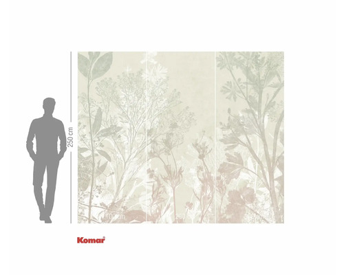 Komar fotobehang met plantmotieven, 250 cm hoog