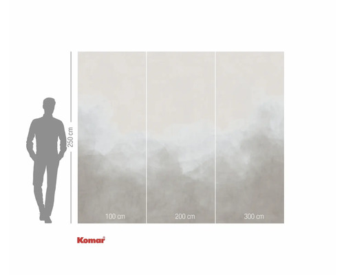 Komar fotobehang met abstract patroon en maatvoering