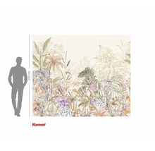 Komar fotobehang met jungle motieven en verschillende planten