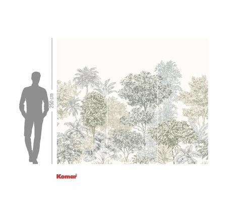 Komar fotobehang met jungleboommotief en een hoogte van 250 cm