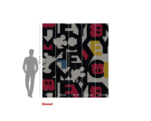 Komar Mickey Mouse fotobehang, 280 bij 250 centimeter