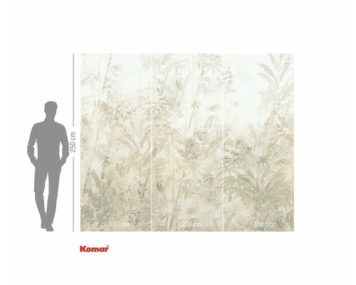 Komar fotobehang met jungle motief en afmetingen