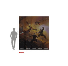 Avengers muurschildering met afmetingen van 280 bij 350 centimeter