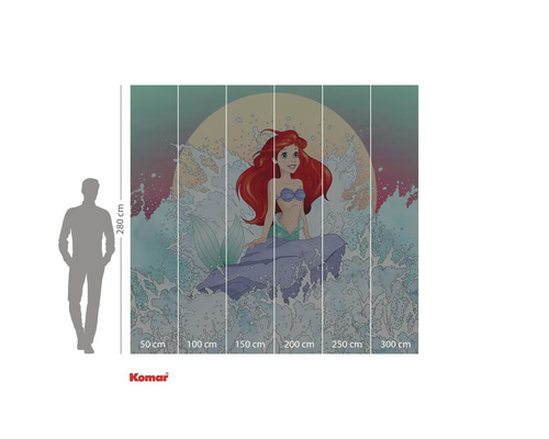 Fotobehang met zeemeermin Ariël, 280 bij 300 cm