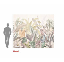 Komar Logo. Fotobehang met jungle motief en plantendesign met een hoogte van 250 centimeter.