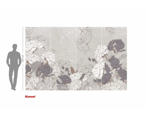 Wandafbeelding met bloemmotief voor wanddecoratie