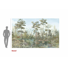 Fotobehang met bosmeermotief en maatvoering