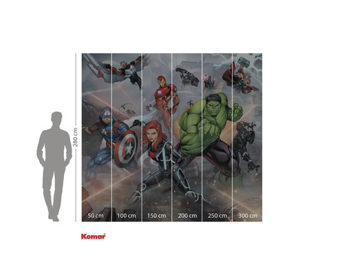 Komar Marvel Avengers fotobehang, 300 bij 280 centimeter