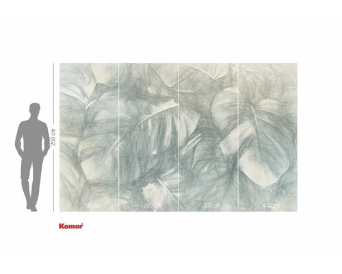 Fotobehang met plantmotief en maatvoering