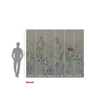 Komar fotobehang met Winnie de Poeh, Teigetje, Knorretje en Iejoor motieven, hoogte 250 cm en breedte 300 cm