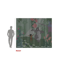 Jungle Boek fotobehang met Mowgli en Baloe, afmetingen 250 bij 300 centimeter