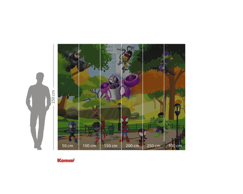 Komar Marvel Spidey Friends kindbehang met superhelden in het park