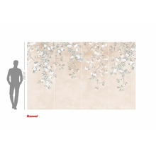 Fotobehang met bloemmotief voor wanddecoratie