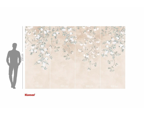 Fotobehang met bloemmotief voor wanddecoratie