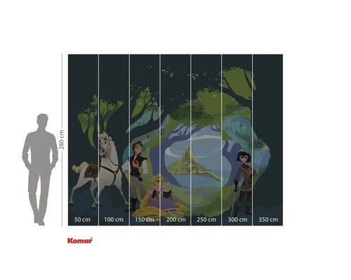 Komar fotobehang met motieven uit Rapunzel, afmetingen 350 bij 280 centimeter