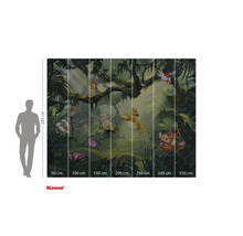 Komar fotobehang met jungle motieven en personages uit De Leeuwenkoning, 280 cm hoog en verkrijgbaar in verschillende breedtes