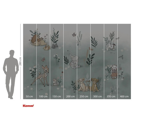 Komar fotobehang met Disney motieven en maatvoering.