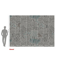Komar fotobehang met bosmotieven en dierfiguren, 280 x 400 cm