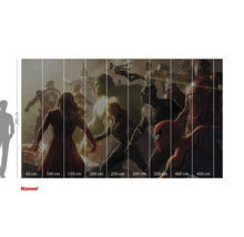 Komar fotobehang met Avengers motieven, 280 x 450 cm