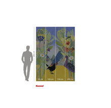 Komar vliesbehang met bloemen en vogelmotieven, 280x200 cm