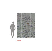 Fotobehang met plantenpatroon en maatvoering