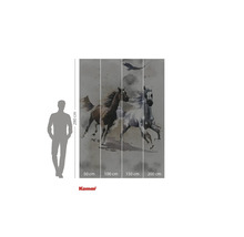 Komar fotobehang met paardenmotief en maataanduidingen