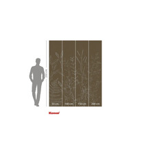 Komar fotobehang met plantmotieven, 250 cm hoog en 200 cm breed