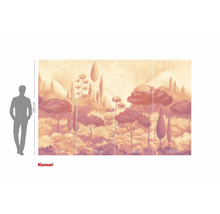 Fotobehang met Toscaans landschap en bomen