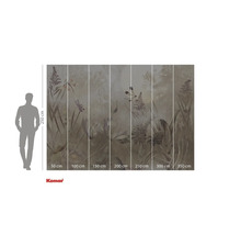 Fotobehang met planten- en insectenmotieven voor wanddecoratie