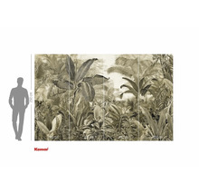 Fotobehang met jungle motief en maataanduidingen