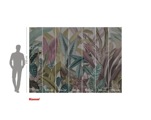 Fotobehang met plantmotief en maatvoering