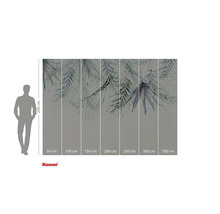 Komar fotobehang met palmbladeren, 250 cm hoog en 350 cm breed