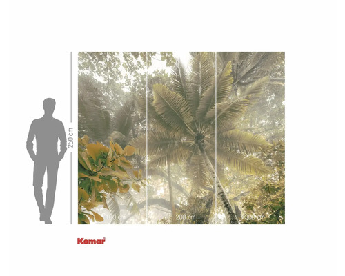 Fotobehang met jungle motief en palmbomen