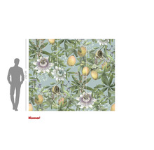 Fotobehang met passievruchtmotief en planten