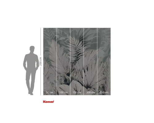 Komar fotobehang met plantmotief, 250x250 cm