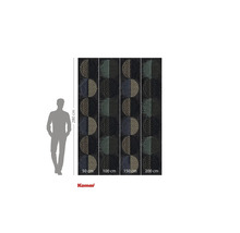 Komar fotobehang met halve cirkels en maatvoering