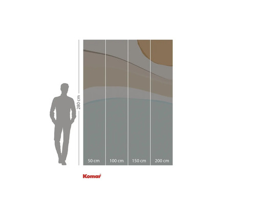 Komar fotobehang met abstract design, 280 cm hoogte, breedte-indicaties