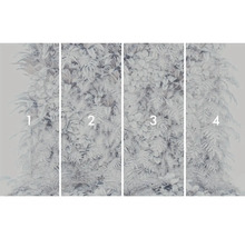 Vierdelig fotobehang met plantenmotief