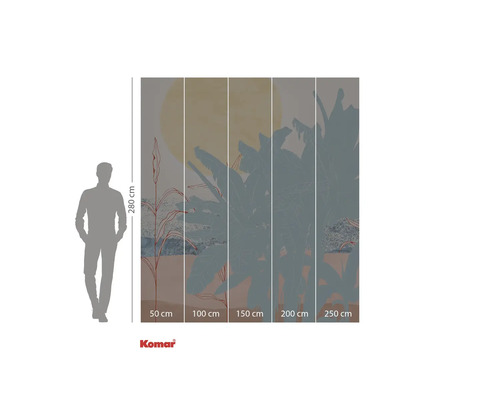 Fotobehang met plantmotief, 280 bij 250 centimeter