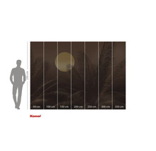 Fotobehang met palmen en maan, afmetingen 350 cm x 250 cm