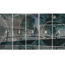 Meerdelige muurafbeelding met abstract patroon
