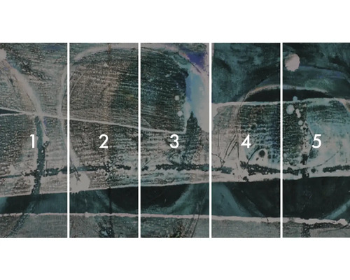 Meerdelige muurafbeelding met abstract patroon