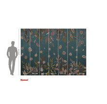 Komar fotobehang met fruit- en plantmotief en maataanduidingen