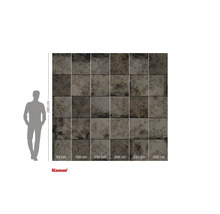 Fotobehang met bloemmotief en maataanduidingen